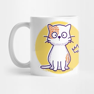 Cute Cat Mood - Shock Cat # Sticker Mug